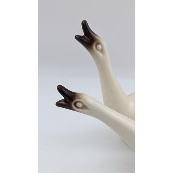 Howard Pierce Pottery Pair Bird Geese Goose Set of 2 Figurines Mid Century - Picture 8 of 9